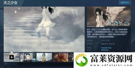 天之少女官方中文版宣布2025年1月22日登陆Steam