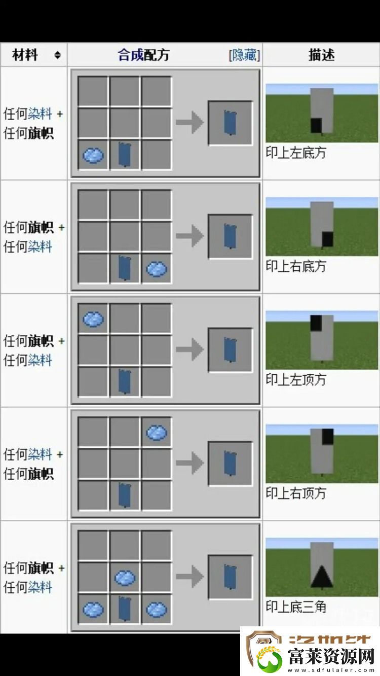 我的世界旗帜