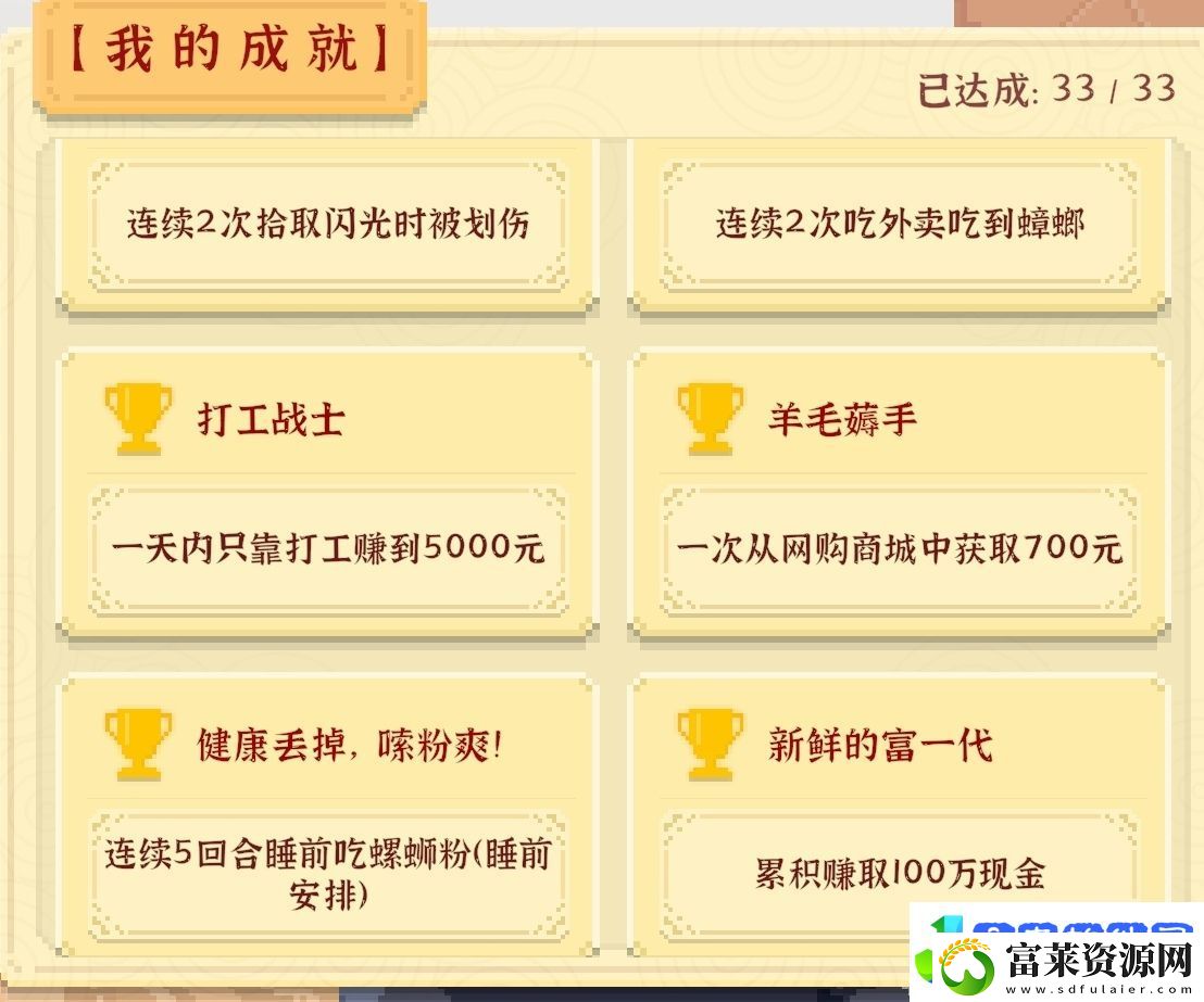 我独自生活全成就攻略