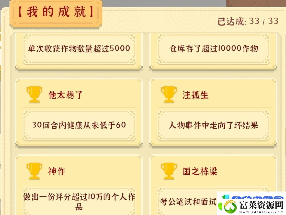 我独自生活全成就攻略