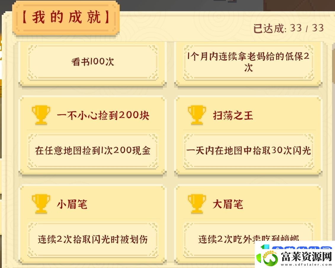 我独自生活全成就攻略