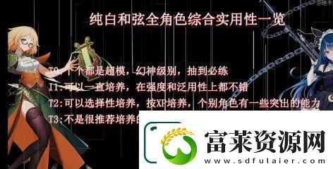 纯白和弦哪个角色值得抽
