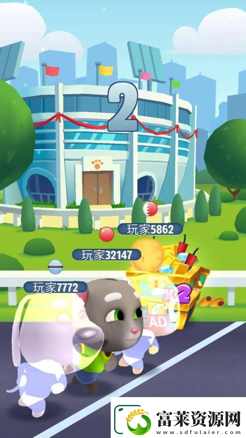 汤姆猫飞车怎么1和2互动