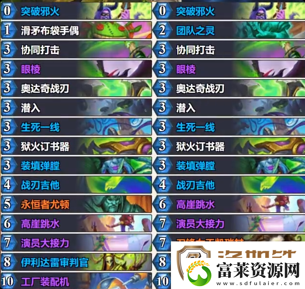 炉石传说乱斗快攻瞎卡组代码