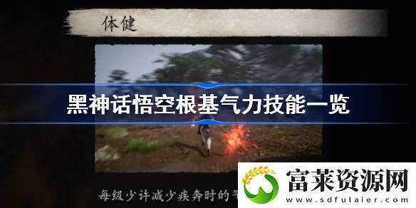根基气力技能一览