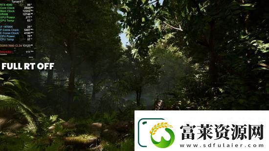 夺宝奇兵路径追踪开/关对比