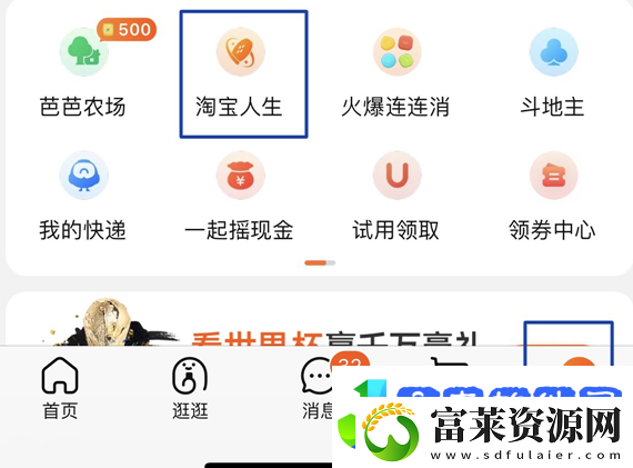 一年的淘宝人生账单在哪里看