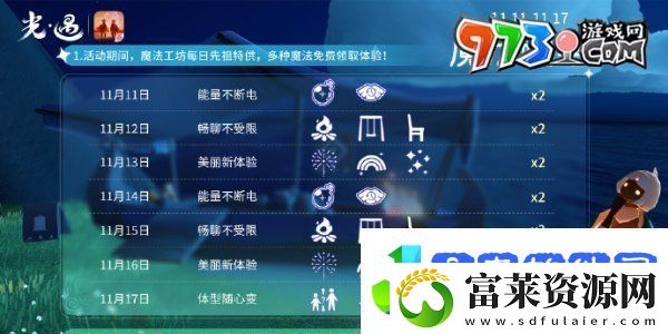 光遇魔法工坊特惠每日免费魔法有哪些