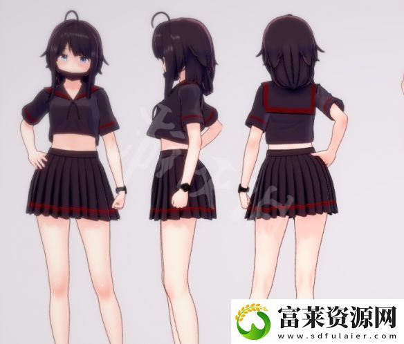 恋活sunshine人物卡口罩水手服少女分享