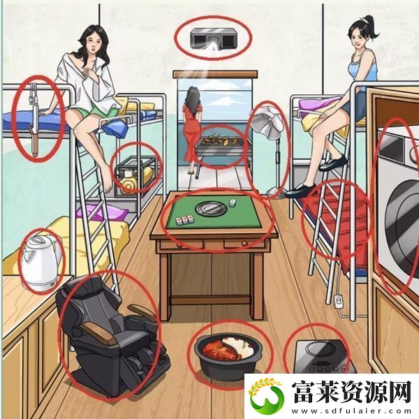 脑洞非常大宿舍违禁品怎么过