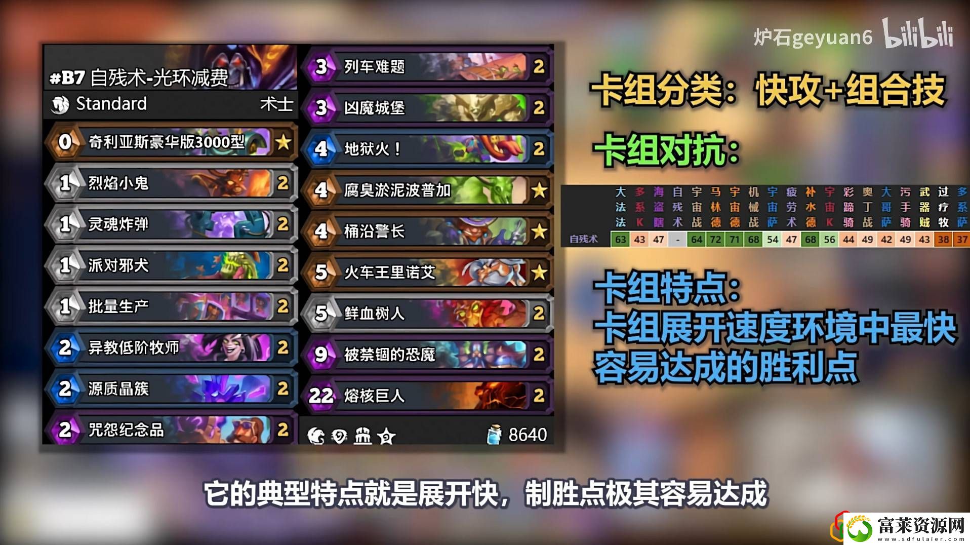 自残术卡组玩法