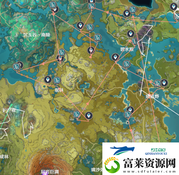 原神提瓦特钓鱼路线一览软件教程玩法