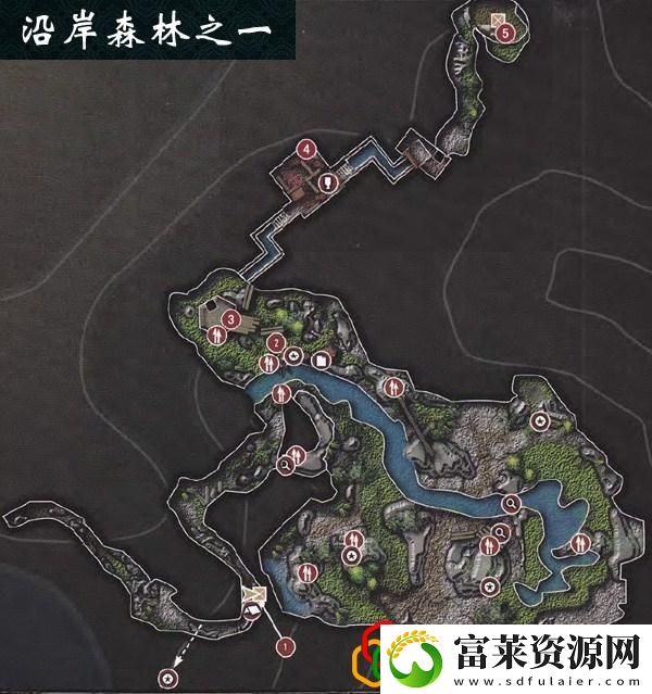 古墓丽影沿岸森林五个秘宝在哪里