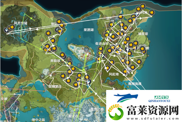原神提瓦特钓鱼路线一览软件教程玩法