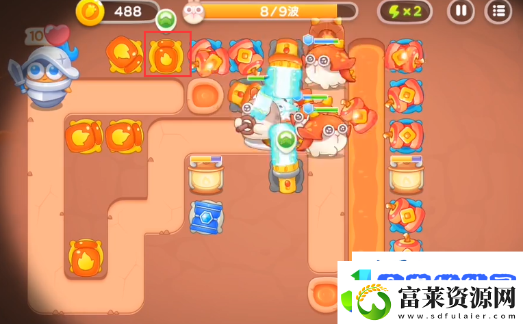 保卫萝卜4饿龙传说第6关攻略