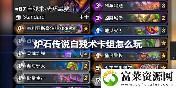 自残术卡组玩法
