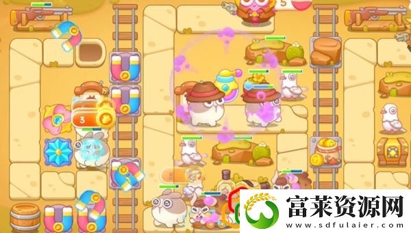 保卫萝卜4波仔很忙第54关怎么玩
