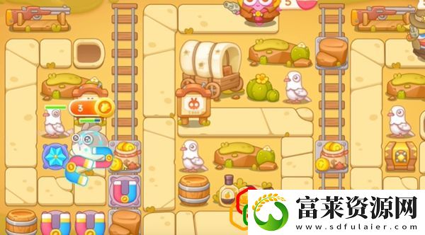保卫萝卜4波仔很忙第54关怎么玩