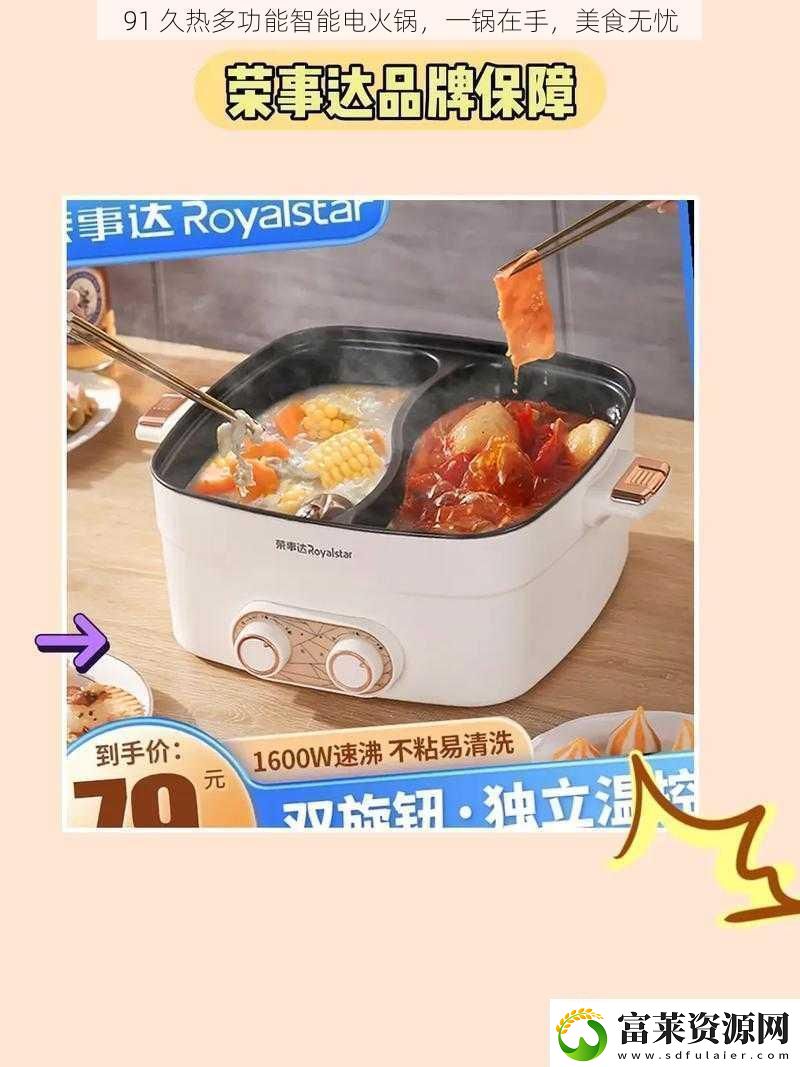 91久热多功能智能电火锅一锅在手美食无忧
