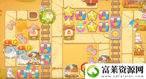 保卫萝卜4波仔很忙第54关怎么玩