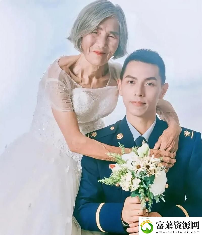 85岁潮爷婚纱秀24岁小哥相伴玩转科技新潮流