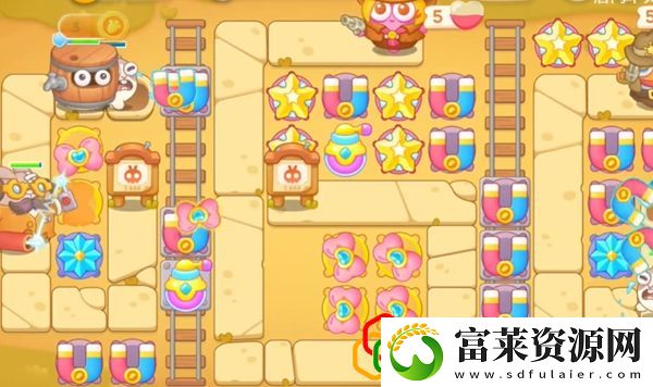 保卫萝卜4波仔很忙第54关怎么玩