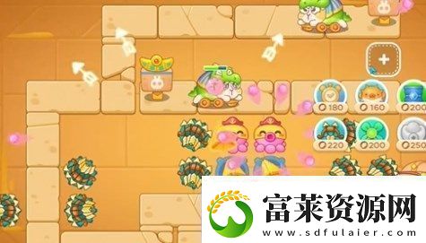 保卫萝卜4法老归来38金萝卜道具全清过关技巧软件教程玩法
