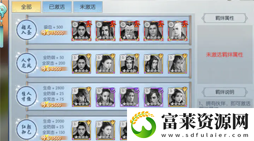 择天记手游伙伴羁绊是什么
