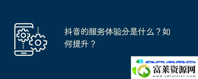 抖音的服务体验分是什么
